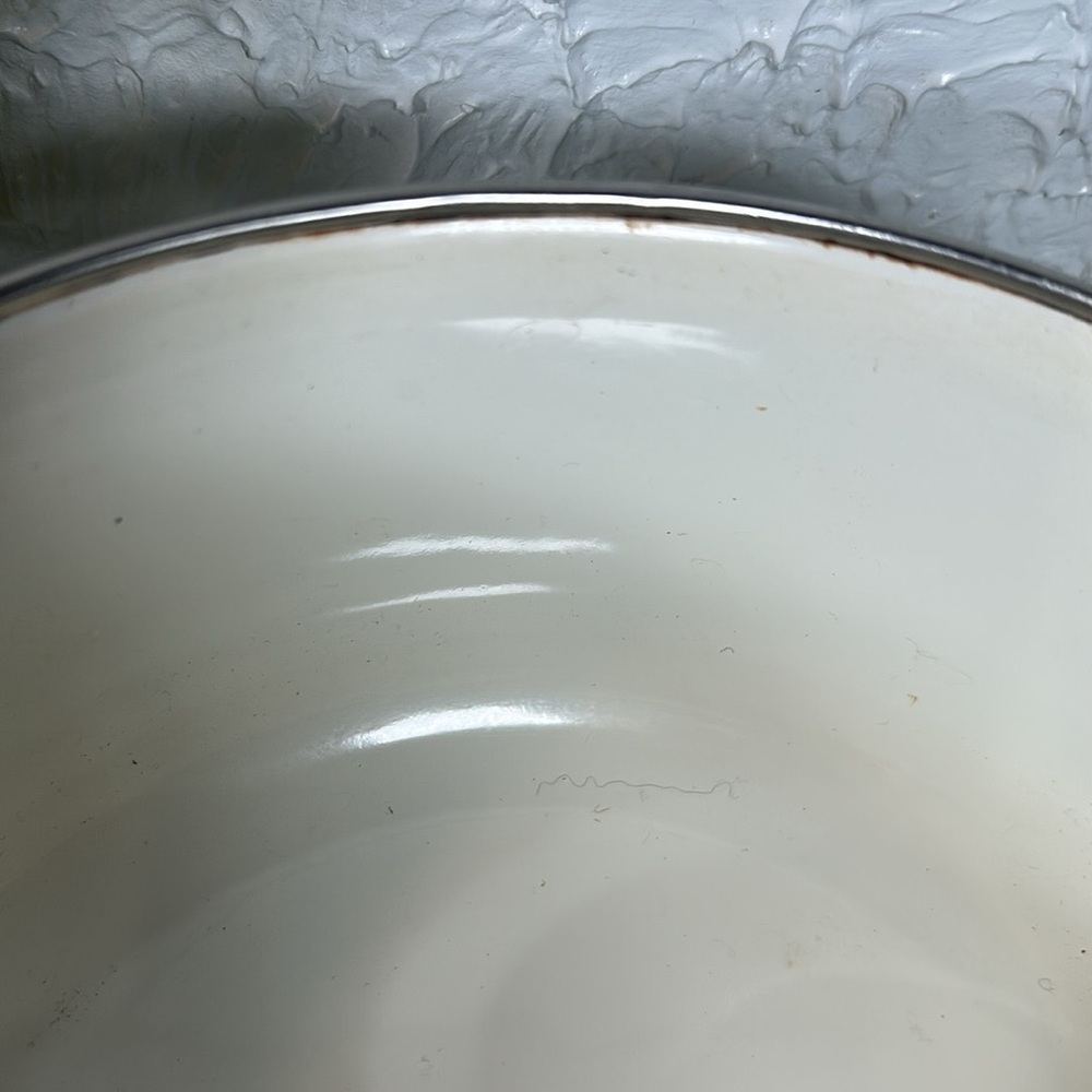 VTG Enamelware Old Amsterdam Floral & Leaf Mixing Nesting Stackable 3 Bowls - Picture 11 of 15